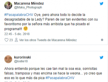 Cibernautas critican actitud de Ledy Ossandón en "Pasapalabra"