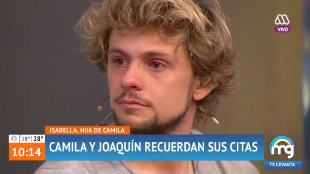 Camila Recabarren visitó "Mucho Gusto" y dejó llorando a Joaquín Méndez