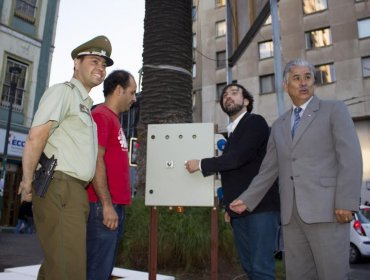 Plaza Aníbal Pinto cuenta con nuevas y modernas luminarias para reforzar la seguridad