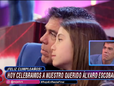 Álvaro Escobar hasta las lágrimas por palabras de su hija en el día de su cumpleaños