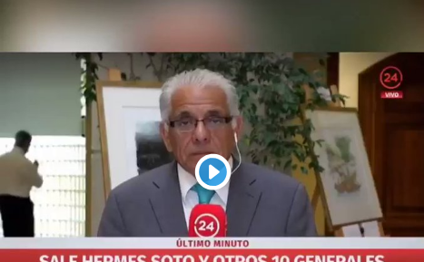 El vídeo del momento: "Supuesto" Mario Desbordes insulta al Presidente en plena transmisión de Canal 24 Horas