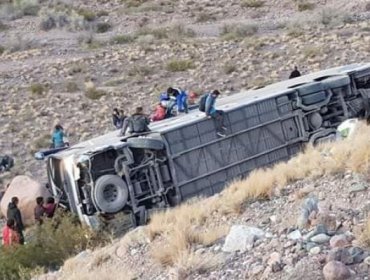 Bus chileno desbarrancó en Mendoza: Una mujer y dos niños muertos