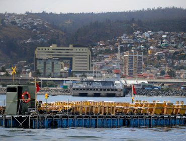 "Año Nuevo en el Mar" comienza a tomar forma con la instalación de balsas con pirotecnia