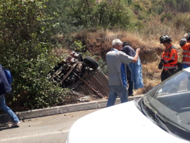 Accidente de tránsito genera alta congestión vehicular en Troncal Urbano de Viña