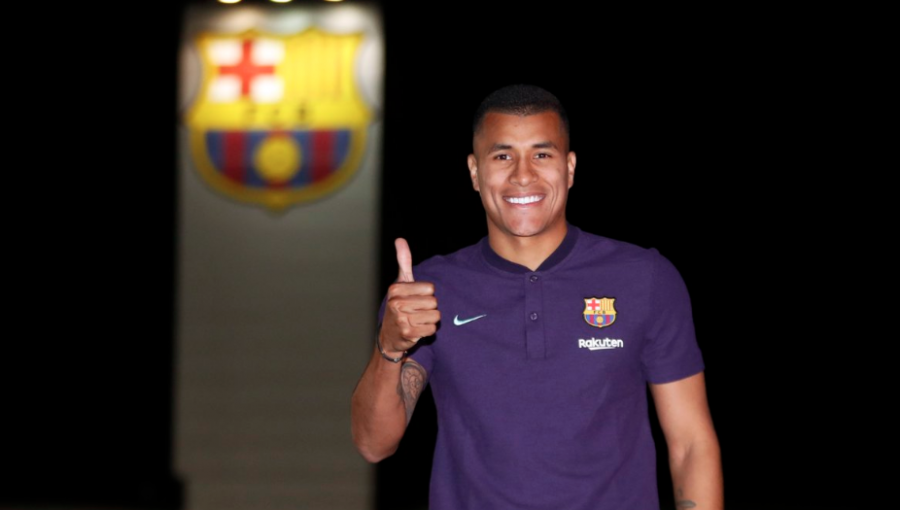 FC Barcelona presentó al defensa colombiano Jeison Murillo