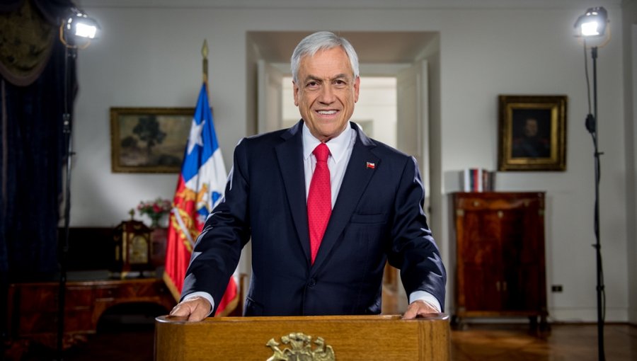 En cadena nacional Piñera despide el año y asegura que el 2018 tuvo "significativos logros" para Chile