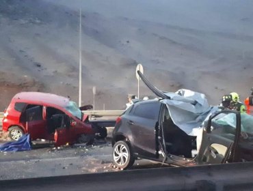 Cinco muertos y cuatro lesionados deja accidente de Año Nuevo en Iquique