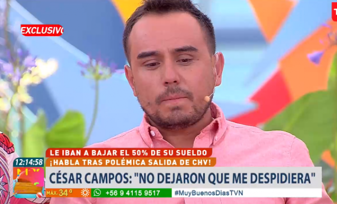 César Campos no aguantó las lágrimas en su visita a "Muy Buenos Días"
