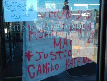 Comunidades mapuche se tomaron la Municipalidad de Collipulli