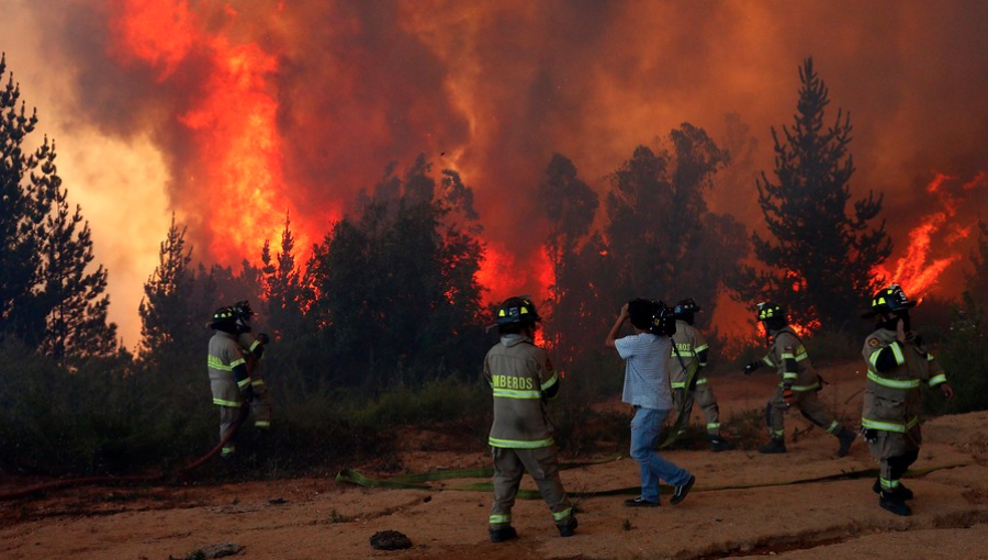 Conaf reporta 44 incendios forestales: 15 activos, 19 controlados y 10 apagados