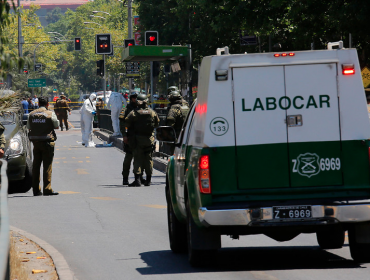 Cinco lesionados dejó explosión de un artefacto en paradero del Transantiago