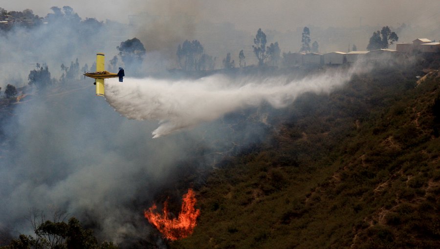Conaf reporta 26 incendios forestales de los cuales 7 se encuentran activos