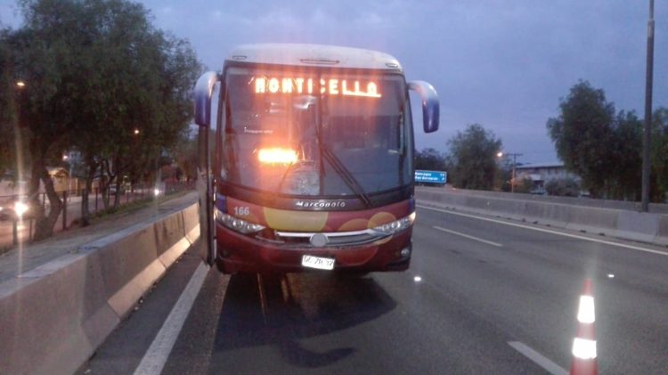 Bus del casino Monticello atropelló y dio muerte a peatón que habría cruzado en paso no habilitado