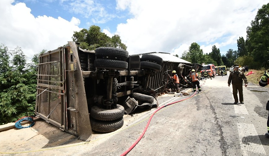 Camionero que protagonizó fatal accidente en Los Ríos quedó con arresto domiciliario nocturno