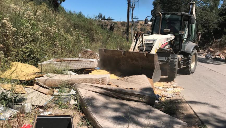 MOP comenzó labores de despeje en zonas riesgosas de incendios en Valparaíso