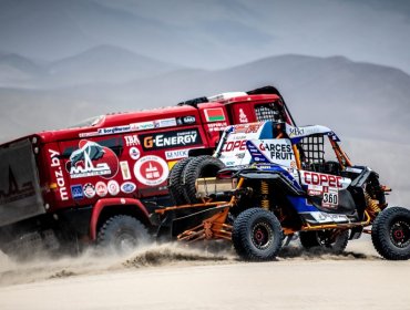 "Chaleco" López retomó el liderato y sueña con ganar el Dakar en UTV