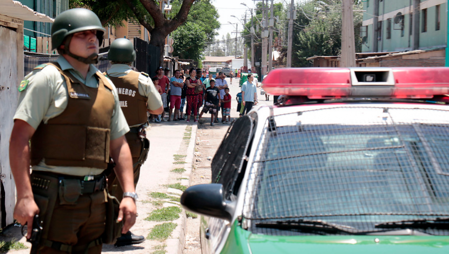 Balacera en Quilicura dejó a dos menores de edad lesionados