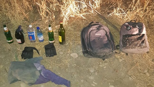 Sorprenden a dos menores portando bombas molotov en bosque de Padre Hurtado