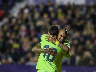 Vidal fue figura en remontada del Barcelona ante Levante por Copa del Rey