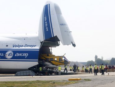 Helicóptero ruso Kamov llegó al país para combatir los incendios forestales