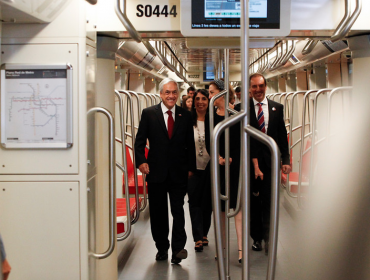 Presidente Piñera en inauguración de la Línea 3: "Nuestro Metro es el mejor del mundo"