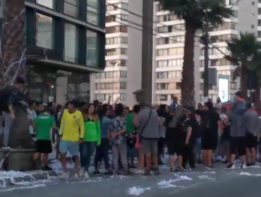 Temor generó banderazo de la Garra Blanca en Viña del Mar: vecinos pensaron que era una balacera