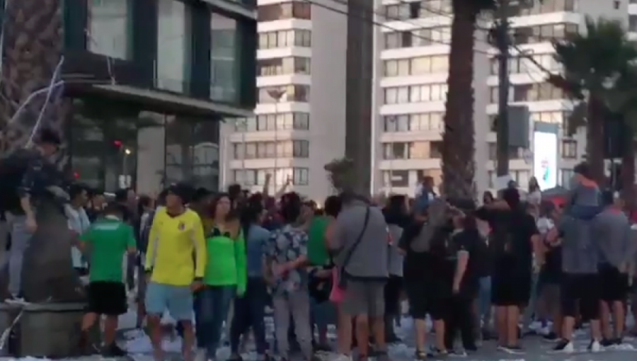 Temor generó banderazo de la Garra Blanca en Viña del Mar: vecinos pensaron que era una balacera