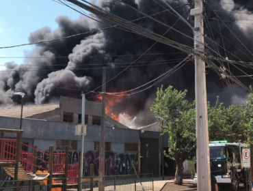 Incendio afecta a fábrica de productos químicos de Independencia