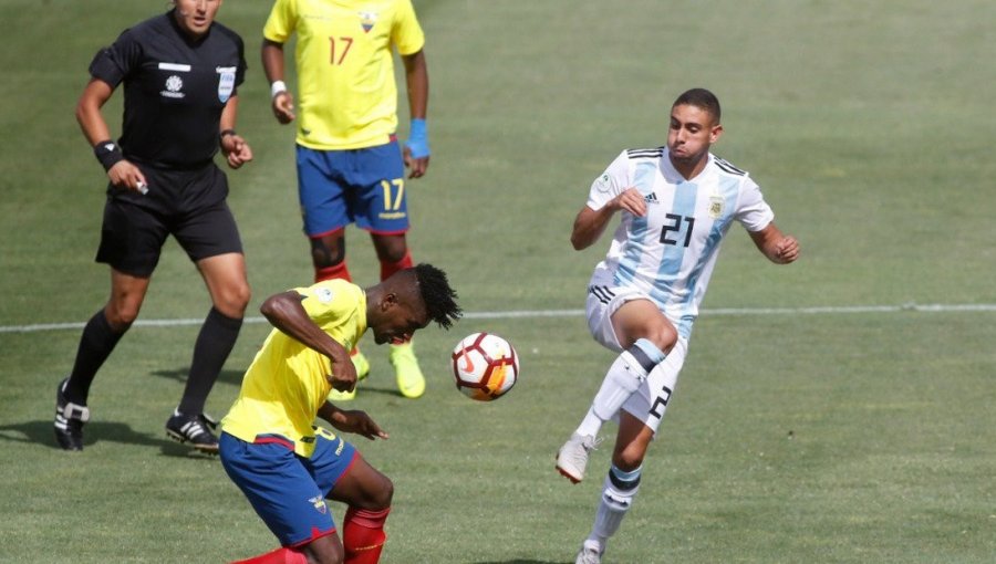 Ecuador vino desde atrás para derrotar a Argentina en el Sudamericano Sub 20