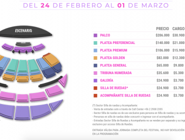 Se agotaron las entradas para tres de las seis noches del Festival de Viña