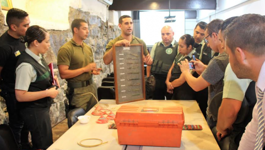 GOPE capacitó a gendarmes de la región de Valparaíso ante posibles atentados con explosivos