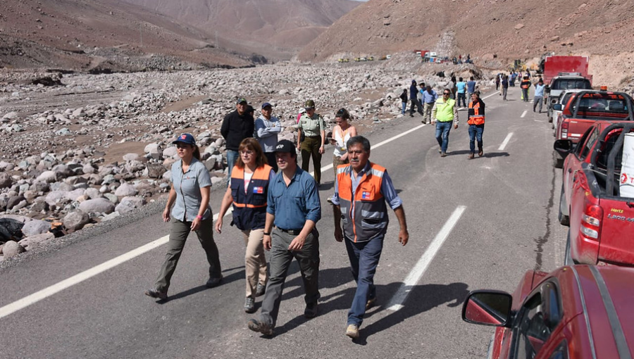 Ruta 5 Norte vuelve a ser cortada en tramo Arica-Tarapacá debido a derrumbes por 'invierno altiplánico'