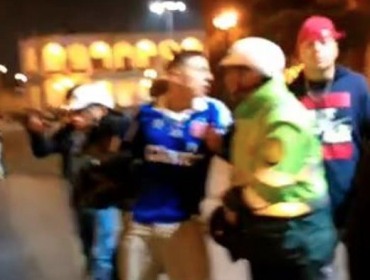 Hinchas de la U se enfrentan con los de Melgar y provocan desórdenes en Arequipa