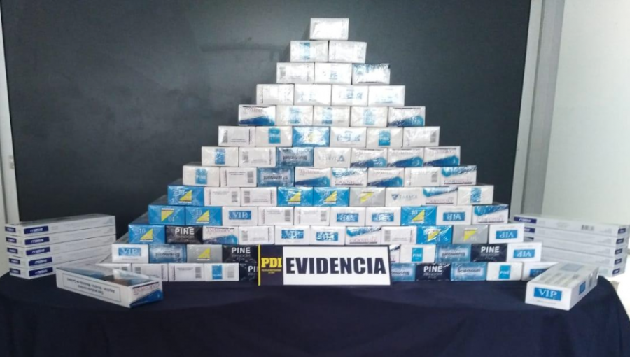 PDI dio duro golpe a la venta de cigarrillos de contrabando en Viña del Mar