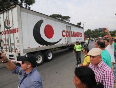 Camiones cargados de donaciones para Venezuela llegaron a ciudad fronteriza de Colombia