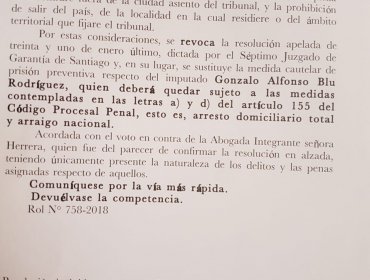 Huracán: Corte de Apelaciones levantó la prisión preventiva del general (r) Gonzalo Blu