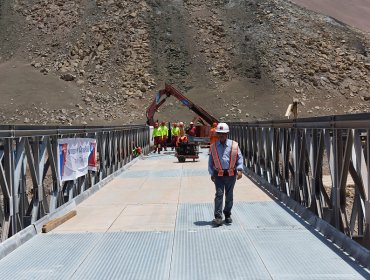 Habilitan puente mecano en ruta que une Arica con Iquique