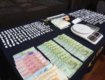 PDI detuvo a pareja de microtraficantes de cocaína base en Los Andes