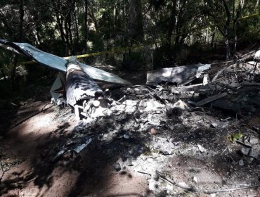 Piloto oriundo de Concón resultó con quemaduras tras caída de avioneta en Panguipulli