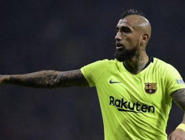 Arturo Vidal jugó 10 minutos en deslucido empate entre Lyon y Barcelona