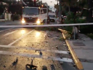 Dos fallecidos dejó choque entre auto y motocicleta de una App en Providencia