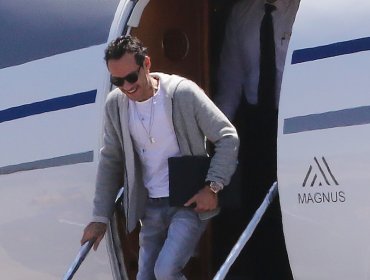 Marc Anthony llega en jet privado a Concón y se recluye en Hotel Sheraton Miramar