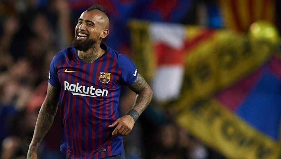 Arturo Vidal participó en la clasificación del Barcelona a la final de Copa del Rey