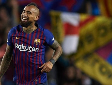 Arturo Vidal participó en la clasificación del Barcelona a la final de Copa del Rey