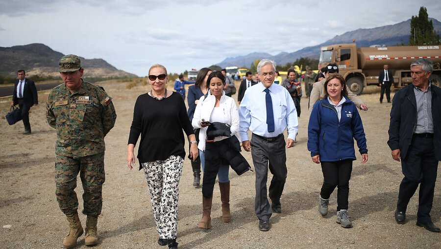 Presidente Piñera encabeza mesa técnica por incendios forestales en Aysén