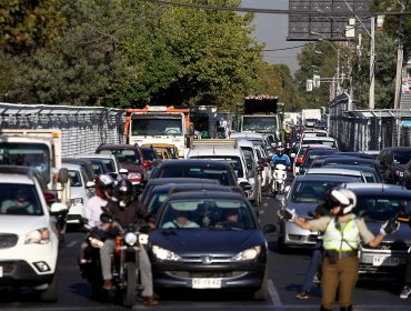 Los puntos críticos de congestión que se prevén para el “Súper Lunes” en Santiago