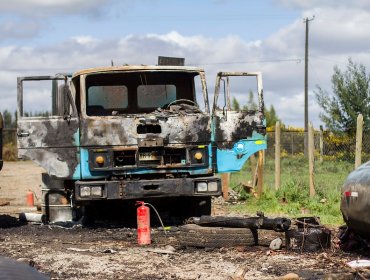 Individuos armados queman siete maquinarias en Región del Biobío