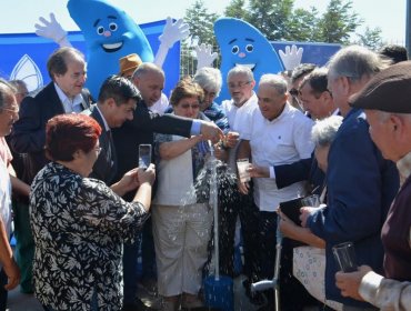 Quintero: Inauguran sistema que llevará agua potable a más de mil familias de Loncura