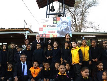 Presidente Piñera inauguró el año escolar y defendió 'Aula Segura' y 'Admisión Justa'