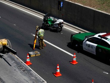 Choque múltiple en la ruta 5 Sur deja a un funcionario de Carabineros herido